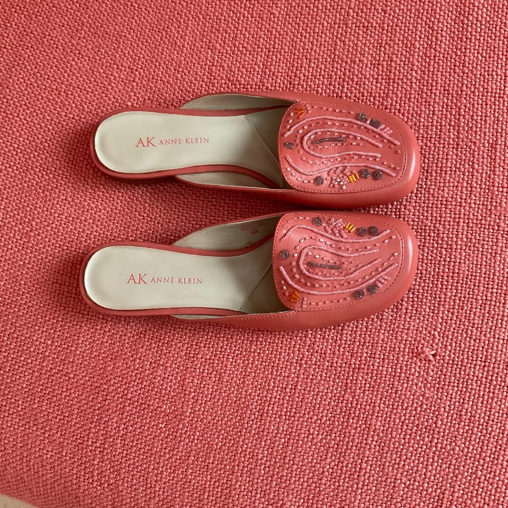 Coral  color Slip on shoes